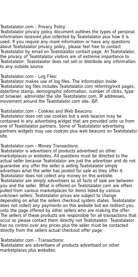 teatotalator privacy
