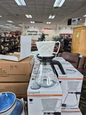 Po-25625 4yourhome Prepara Coffee Pour Over 10 Cup White In Box Brand New