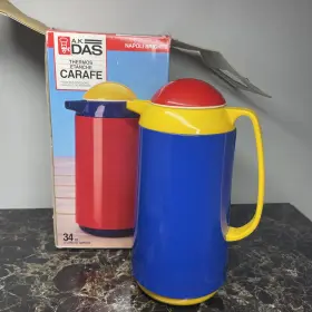 A.k. Das 015233090704 Vtg Thermal Carafe Retro/vintage A.k Thermos Napoli Brights