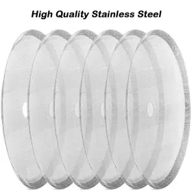Ackllr 939130191286 6 Pack French Press Replacement Filter Screen Reusable Stainless Steel #3