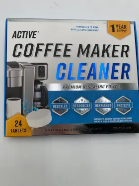 Active 860009478909 Coffee Machine Cleaner Descaler Tablets - 24 Count