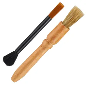 654032 Aeaocvo 2 Pack Coffee Grinder Brush Cleaning Wooden Espresso