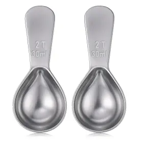 Aeaocvo 682997 1 D7xccwvr 2 Pcs Tbsp Scoop Stainless Steel Tablespoon 4.6 1.97in Silver