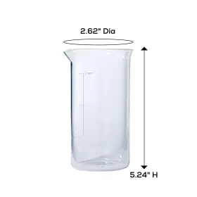 Aerolatte 039179001346 Universal Borosilicate Glass Replacement Carafe For French Press Coffee Maker #2