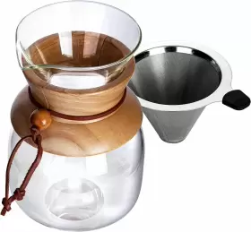Pcm2201 Agogo Pour Over Coffeemaker Dripper With 304 Stainless Steel Transparent #2