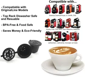Alchemy Bar Goods 738246420022 Nespresso Capsules Refillable - Reusable Coffee Pods For Cups Ori #2