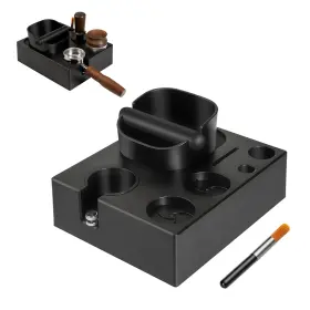 Alilmein 762715349101 Espresso Tamping Station 7 In 1 Knock Box Fit 51 54 58mm T