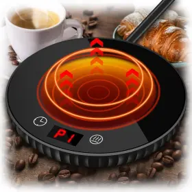 Alivekfuture 093337504990 Coffee Mug Warmer With 2 Temp Settings Candle Auto Shut