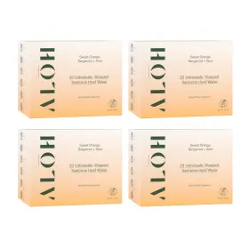 Alo 850030721631 Al H Skin - Softening Sanitizing Hand Wipes Sweet Orange Bergamot 4 Boxes