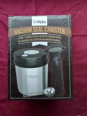 Ac0001 Alpha Coffee Cannister Vacuum Seal Brand
