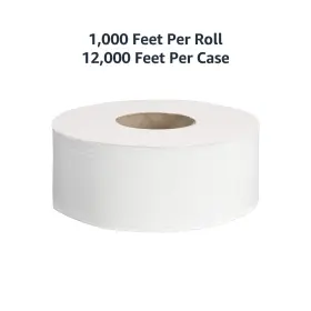 Amazoncommercial 192233054704 Fsc Certified 2-ply 9 Inch Jumbo Toilet Paper Septic Safe Comp #2