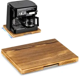 Anboxit 726084736696 Appliance Slider Wooden Sliding Tray For Coffee Maker Pot Co