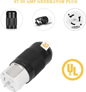 Hdgr52uex-05f Apexstone 50 Amp Generator Plug Connector Female 125 Volt//250 Volt #2