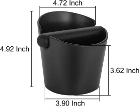 Aptspade 647726005515 Coffee Knock Box 4.9 Inch Black Grounds Knoc #2