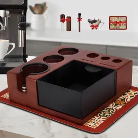 Afh-ets15-r Arc Espresso Knock Box And Tamping Station For 51 54 58mm Portafilter Holder