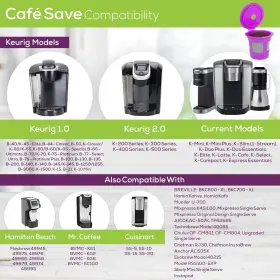 2-item Arm Enterprises Inc. A03020 Bundle 6-pack Cafe Save Reusable K Cup Coffee Filters Ez-scoop 2 Tbsp #2