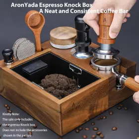 Aronyada 331672464113 Espresso Knock Box Tamping Station 54 Mm Coffee Organizer Fit For Storag #2