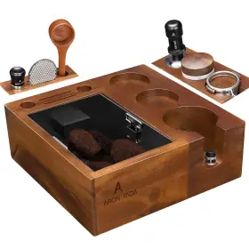 Aronyada 331672464113 Espresso Knock Box Tamping Station 54 Mm Coffee Organizer Fit For Storag