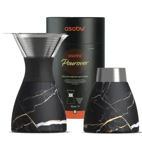 Asobu 842591046421 Insulated Pour Over Coffee Maker 32 Oz. Double-wall Vacuum Stainless-s