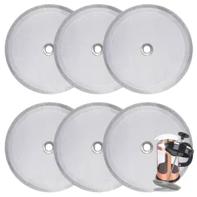 Attsky 614158046508 6 Pieces French Press Filter 4 Inch Stainless Steel Mesh Screen And Replacement