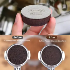 Attsky 744759670014 58.5mm Espresso Puck Screen Filter For 58mm Portafilter Basket #3