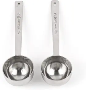 Mc13384 Auear Group1 2 Pack Coffee Measuring Scoop 304 Stainless Steel Spoon 30 Ml