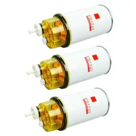 Aulday Fs1242 3pcs Fs1242b Fuel Water Separator Filter With Cup Compatible