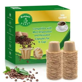 Aussen 796520931923 Disposable Coffee Paper Filters For Keurig Single Serve Pods 300 Count