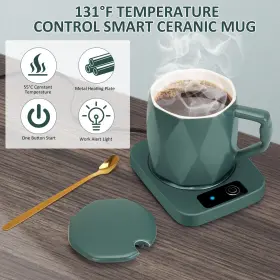 Azfunn 970026235615 Coffee Warmer With Ceramic Mug Electric For Desk Home Office 13 #2
