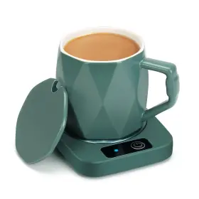 Azfunn 970026235615 Coffee Warmer With Ceramic Mug Electric For Desk Home Office 13