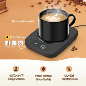 Azyh 768556870019 Mug Warmer For Coffee Electric With Aluminum Metal Panel 131 B #2