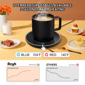 2-temp Azyh 768556870026 Mug Warmer Settings Coffee Portable Cup Coffe #2