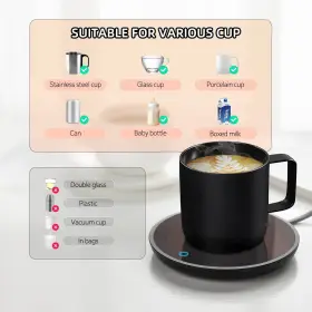 2-temp Azyh 768556870026 Mug Warmer Settings Coffee Portable Cup Coffe #3
