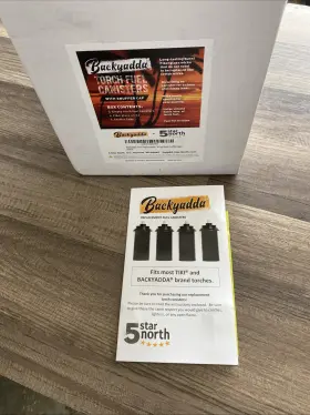Backyadda 691042023074 Torch Replacement Canisters 16 Oz 4 Pack With Snuffer Caps/ Ae
