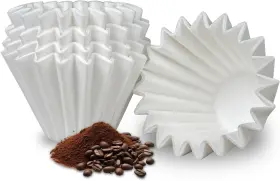 Bake Choice 705353780820 1-2 Cup Coffee Filters 100 Count Disposable Paper For Kalita Wave 155 Drip And P