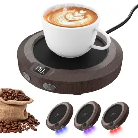 Beautiyand 763667908125 Mug Warmer 50w Coffee For Desk Smart Cup Auto Shut Off