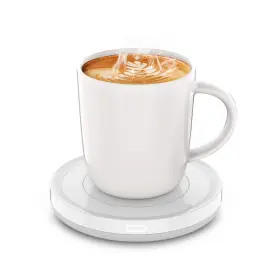 131f Bestinnkits 734830557327 White Smart Coffee Mug Warmer Auto On/off Gravity-induction 131f/55c 14oz Set