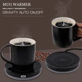 Bestinnkits 796862306182 Smart Coffee Cup Warmer Set Auto On/off Gravity-induction Mug Off #2