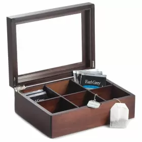 Tt100brw Bey Berk 797140411000 Alvis Brown Mahogany Tea Box