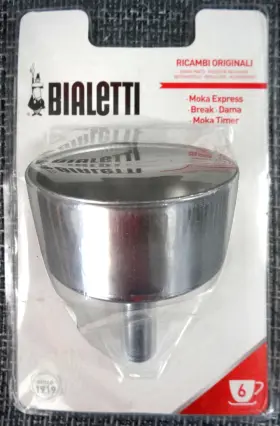 6611 Bialetti Original Funnel Filter 6 Cup New Sealed