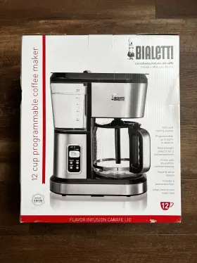 Md-278 Bialetti 12 Cup Programmable Coffee Maker Model 35061 New Rare