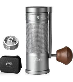 Bincoo 926922815697 Brand New Portable Coffee Bean Grinder Manual Stainless Steel Gray