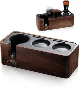 Us-gykf1821 Bincoo Walnut Espresso Tamper Station Adjustable For 51 58mm Tools