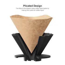 Bitters Tree 614158398256 Silicone Pour Over Coffee Maker Brewing Filter Plicated Design Easy #2