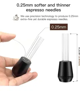 Biubox 197644242856 Wdt Tool Espresso Distribution With 0.25mm X10 Needles Coffee Stir Silver #2