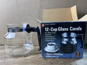 166245-01 Black & Decker 3352ac New And 12 Cup Glass Coffee Carafe Replacement