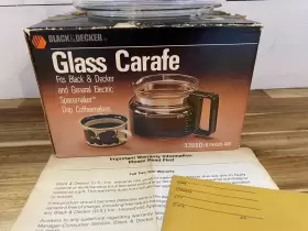 3355d Black Decker Vintage And 10 Cup Coffee Pot Glass Carafe Spacemaker #2