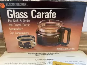 3355d Black Decker Vintage And 10 Cup Coffee Pot Glass Carafe Spacemaker #3