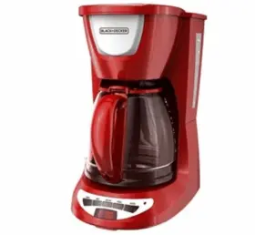 Dcm100r Black Decker And 12 Cup Programmable Coffeemaker Red With Glass Carafe