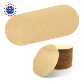 Bk-10913 Blingkingdom 300pcs 2 5 Unbleached Natural Paper Filters Compatible Aerobie